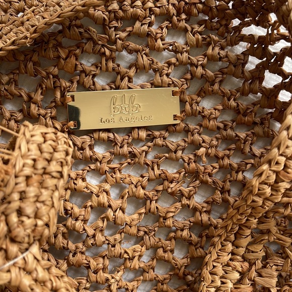 ꧁❤️HOST PICK❤️꧂ BTB LOS ANGELES Jayden Raffia Tote in SAND Color - Picture 11 of 11